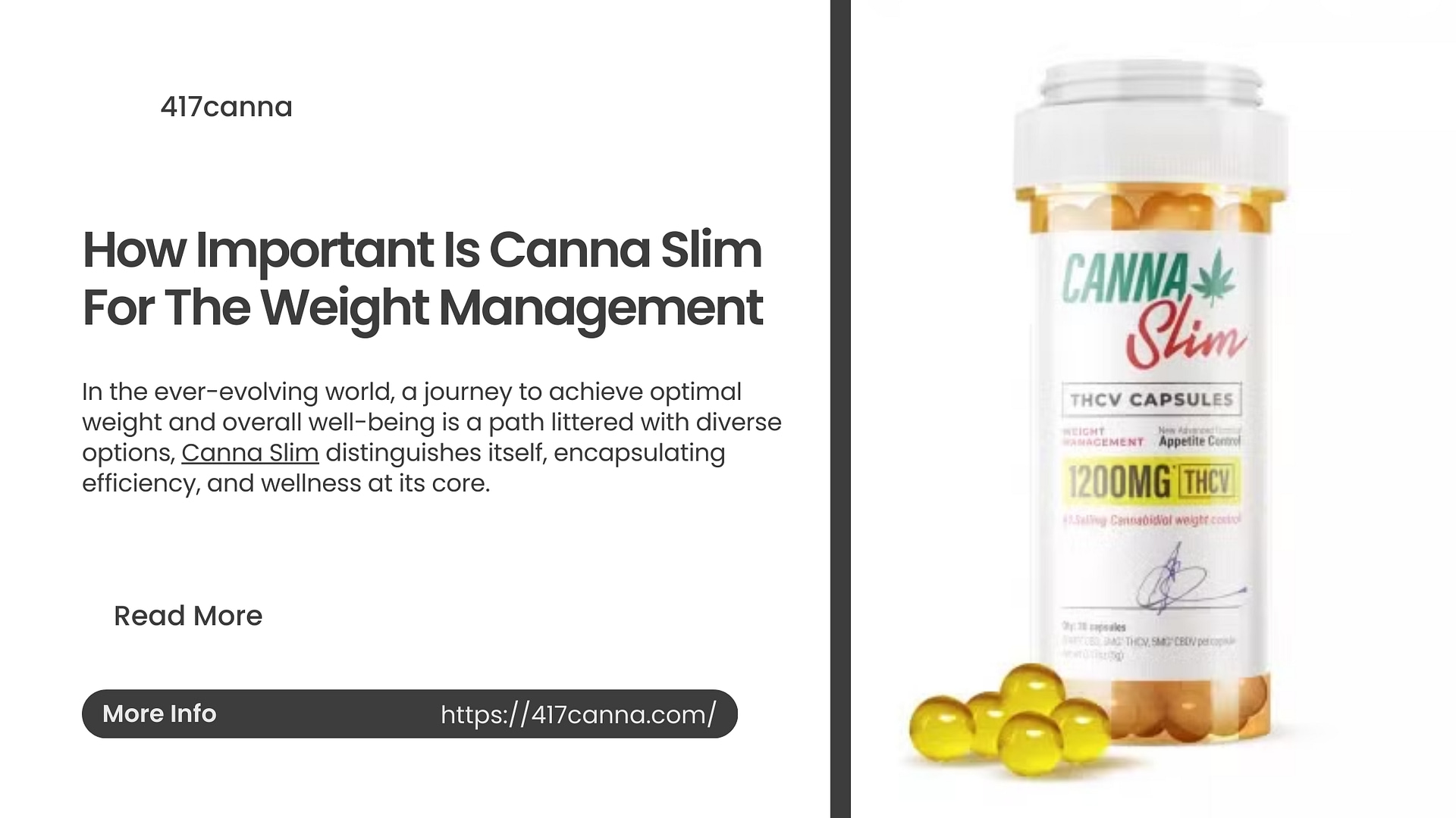 Canna Slim For The Weight Management